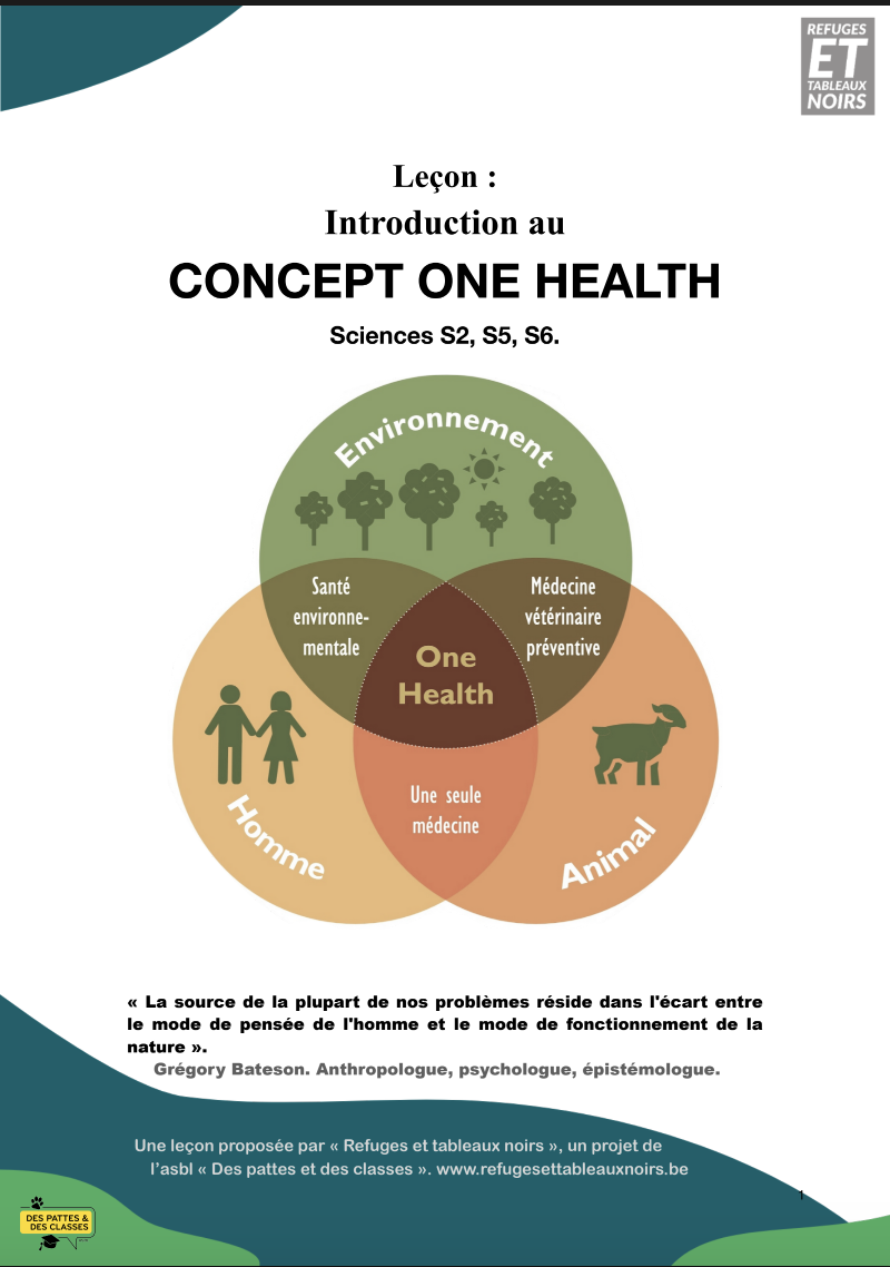Leçon : introduction au concept One Health