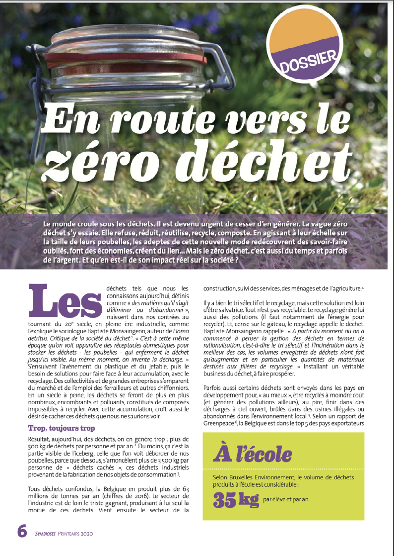 symbioses zéro déchets mat réf