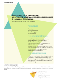 Ecosysteme de la transition