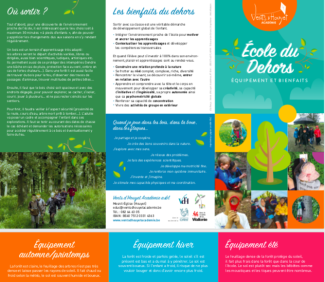 Ecole du dehors : Equipements et bienfaits