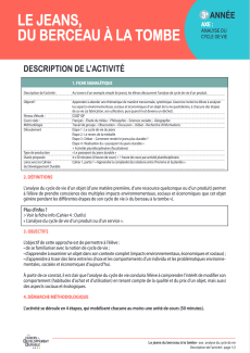 Le jeans, du berceau à la tombe