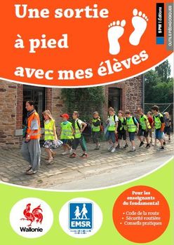Une sortie à pied avec mes élèves